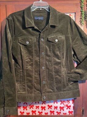 Talbots Women’s forest green Corduroy Jacket XL